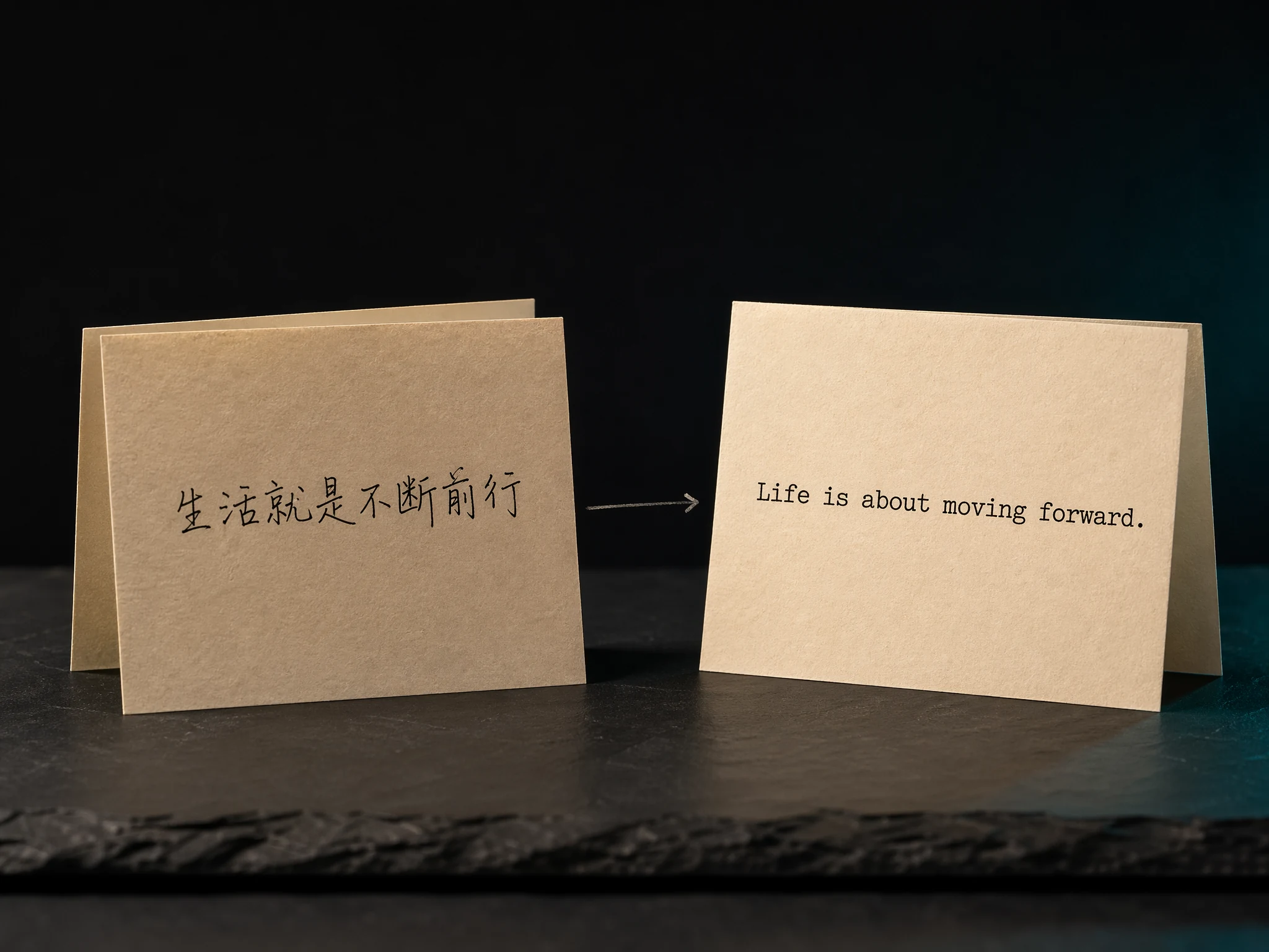 Text translation interface