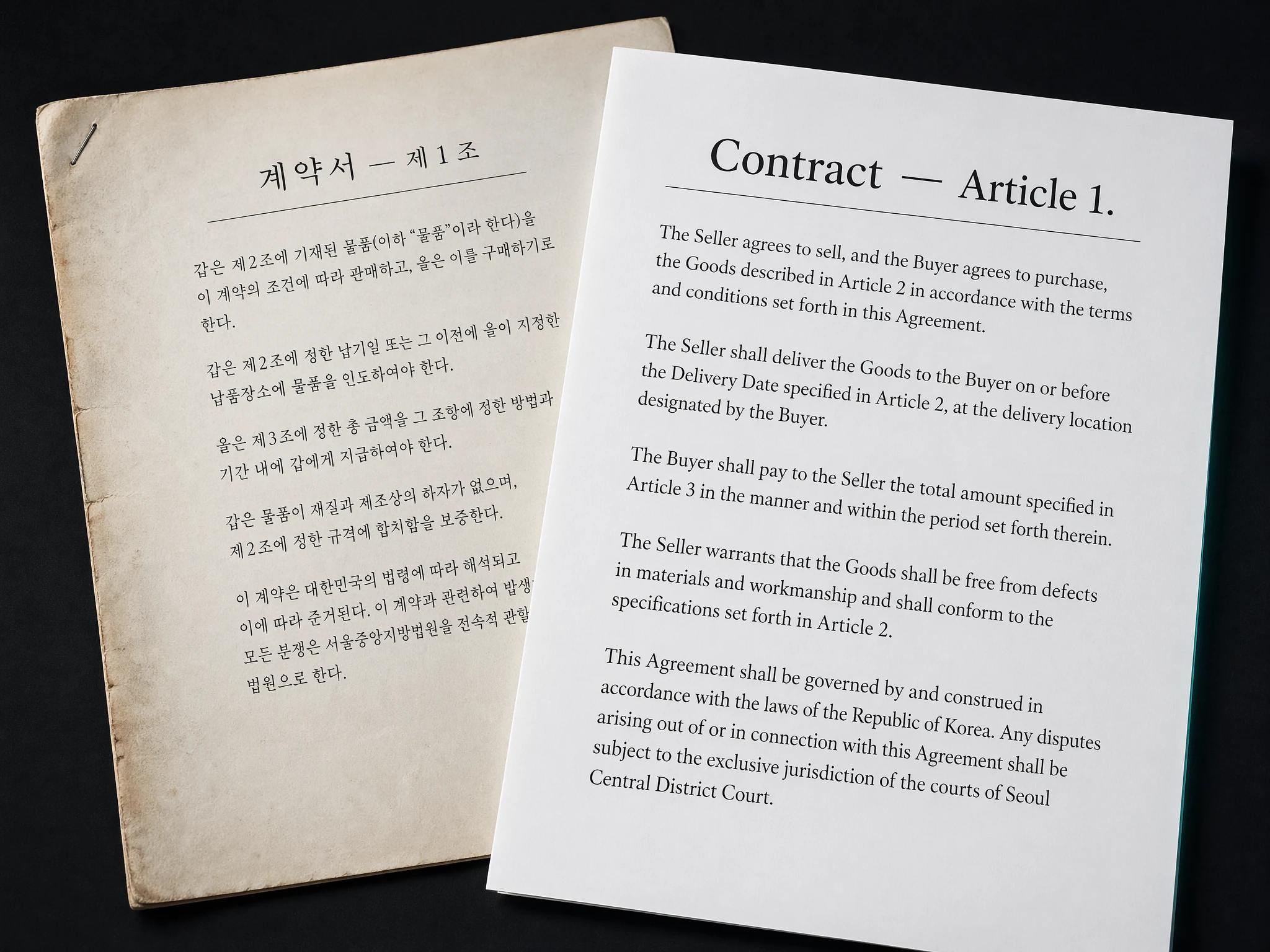 Scanned document being translated with OCR